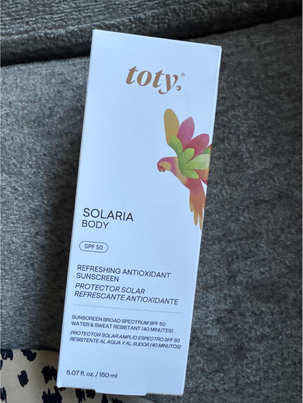 Toty Solaria Body SPF 50 Sunscreen 5.07 fl oz NIB Exp 06/2027